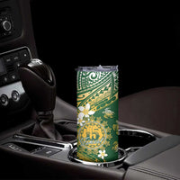 Cook Islands 15 Finest Skinny Tumbler Plumeria Polynesian Turtle