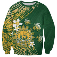 Cook Islands 15 Finest Sweatshirt Plumeria Polynesian Turtle