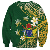 Cook Islands 15 Finest Sweatshirt Plumeria Polynesian Turtle