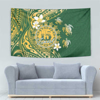 Cook Islands 15 Finest Tapestry Plumeria Polynesian Turtle