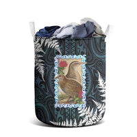New Zealand Weka Laundry Basket Maori Hen Koru Pattern LT05 - Polynesian Pride