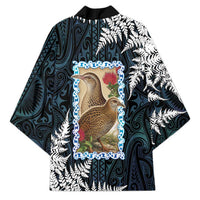 New Zealand Weka Kimono Maori Hen Koru Pattern LT05 - Polynesian Pride