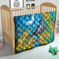 New Zealand Kokako Bird Quilt Maori Koru With Kowhai Flowers - Polynesian Pride