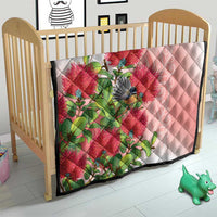 New Zealand Fantail Quilt Maori Koru With Pohutukawa Flowers - Polynesian Pride