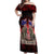 Australia And New Zealand ANZAC Day Off Shoulder Maxi Dress Soldiers Lest We Forget LT05 Women Red - Polynesian Pride