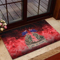 Australia And New Zealand ANZAC Day Rubber Doormat Soldiers Lest We Forget