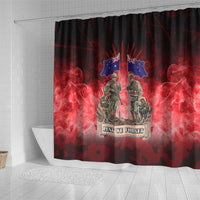 Australia And New Zealand ANZAC Day Shower Curtain Soldiers Lest We Forget LT05 - Polynesian Pride