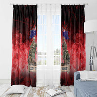 Australia And New Zealand ANZAC Day Window Curtain Soldiers Lest We Forget