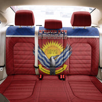 Kiribati 45th Independence Day Back Car Seat Cover Lesser Frigatebird Tribal Pattern
