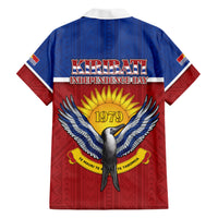 Kiribati 45th Independence Day Hawaiian Shirt Lesser Frigatebird Tribal Pattern LT05 - Polynesian Pride
