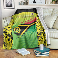 Vanuatu 46th Independence Blanket Special Style LT05 Yellow - Polynesian Pride