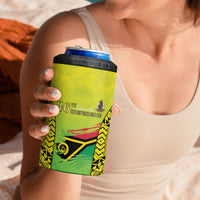 Vanuatu 46th Independence 4 in 1 Can Cooler Tumbler Special Style LT05 - Polynesian Pride