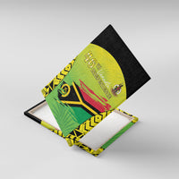 Vanuatu 46th Independence Canvas Wall Art Special Style LT05 With Frame Yellow - Polynesian Pride