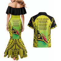Vanuatu 46th Independence Couples Matching Mermaid Dress and Hawaiian Shirt Special Style LT05 - Polynesian Pride