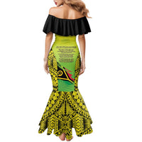 Vanuatu 45th Independence Family Matching Mermaid Dress and Hawaiian Shirt Special Style - Polynesian Pride