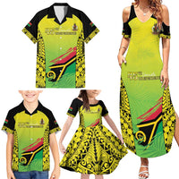 Vanuatu 45th Independence Family Matching Summer Maxi Dress and Hawaiian Shirt Special Style - Polynesian Pride