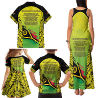 Vanuatu 45th Independence Family Matching Tank Maxi Dress and Hawaiian Shirt Special Style - Polynesian Pride