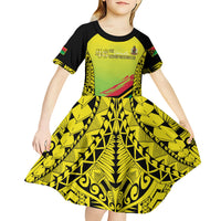 Vanuatu 46th Independence Kid Short Sleeve Dress Special Style LT05 - Polynesian Pride