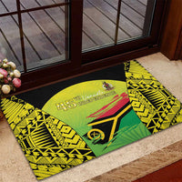 Vanuatu 45th Independence Rubber Doormat Special Style - Polynesian Pride