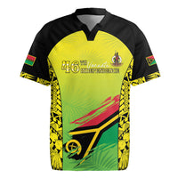 Vanuatu 46th Independence Rugby Jersey Special Style LT05 Yellow - Polynesian Pride