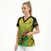 Vanuatu 46th Independence Scrub Top Special Style LT05 - Polynesian Pride