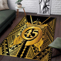 Vanuatu 46th Anniversary Of Independence Area Rug Gold Style LT05 Gold - Polynesian Pride