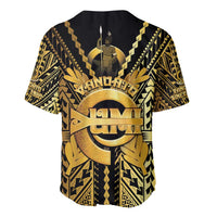 Vanuatu 45th Anniversary Of Independence Baseball Jersey Gold Style - Polynesian Pride
