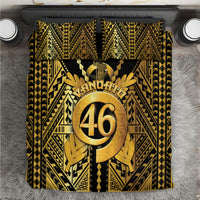 Vanuatu 46th Anniversary Of Independence Bedding Set Gold Style LT05 Gold - Polynesian Pride