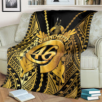 Vanuatu 46th Anniversary Of Independence Blanket Gold Style LT05 - Polynesian Pride