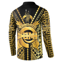 Vanuatu 46th Anniversary Of Independence Button Sweatshirt Gold Style LT05 - Polynesian Pride