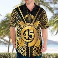 Vanuatu 45th Anniversary Of Independence Hawaiian Shirt Gold Style - Polynesian Pride