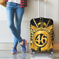 Vanuatu 46th Anniversary Of Independence Luggage Cover Gold Style LT05 - Polynesian Pride