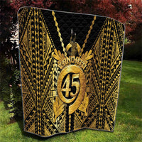 Vanuatu 45th Anniversary Of Independence Quilt Gold Style - Polynesian Pride