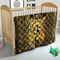 Vanuatu 45th Anniversary Of Independence Quilt Gold Style - Polynesian Pride