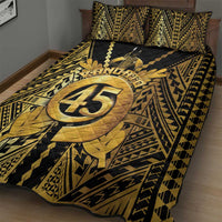 Vanuatu 46th Anniversary Of Independence Quilt Bed Set Gold Style LT05 - Polynesian Pride