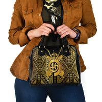 Vanuatu 46th Anniversary Of Independence Shoulder Handbag Gold Style LT05 - Polynesian Pride