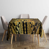 Vanuatu 45th Anniversary Of Independence Tablecloth Gold Style - Polynesian Pride
