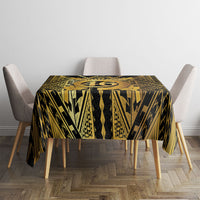 Vanuatu 46th Anniversary Of Independence Tablecloth Gold Style LT05 - Polynesian Pride