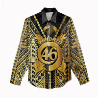 Vanuatu 46th Anniversary Of Independence Women Casual Shirt Gold Style LT05 - Polynesian Pride