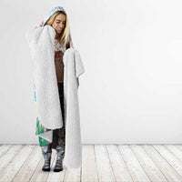 Hawaii And Japan Okinawa Hooded Blanket Aloha Gozaimasu Tiki With Shisa LT05 - Polynesian Pride