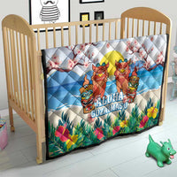 Hawaii And Japan Okinawa Quilt Aloha Gozaimasu Tiki With Shisa LT05 - Polynesian Pride
