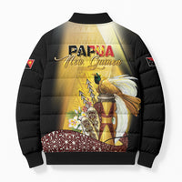 Papua New Guinea Bomber Puffer Jacket Independence Day Unique Style LT05 - Polynesian Pride
