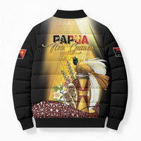 Papua New Guinea Bomber Puffer Jacket 50 Years Of Independence - Polynesian Pride