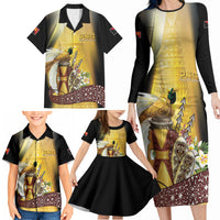 Papua New Guinea Family Matching Long Sleeve Bodycon Dress and Hawaiian Shirt Independence Day Unique Style LT05 - Polynesian Pride