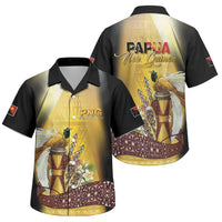 Papua New Guinea Family Matching Puletasi and Hawaiian Shirt Independence Day Unique Style LT05 Son's Shirt Gold - Polynesian Pride