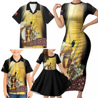 Papua New Guinea Family Matching Short Sleeve Bodycon Dress and Hawaiian Shirt Independence Day Unique Style LT05 - Polynesian Pride