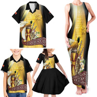 Papua New Guinea Family Matching Tank Maxi Dress and Hawaiian Shirt 50 Years Of Independence - Polynesian Pride