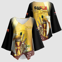 Papua New Guinea Kimono Sleeve Blouse Independence Day Unique Style LT05 - Polynesian Pride