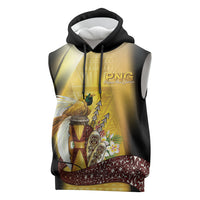 Papua New Guinea Sleeveless Hoodie Independence Day Unique Style LT05 Gold - Polynesian Pride