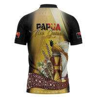 Papua New Guinea Zipper Polo Shirt Independence Day Unique Style LT05 - Polynesian Pride